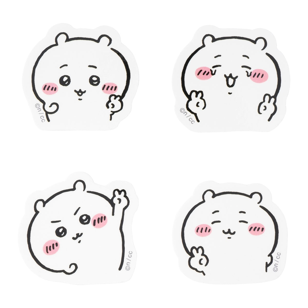 Chiikawa 4-Piece Mini Sticker Set (Peace Chiikawa)