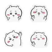 Chiikawa 4-Piece Mini Sticker Set (Peace Chiikawa)