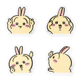Chiikawa 4-Piece Mini Sticker Set (Peace Usagi)