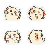 Chiikawa 4-Piece Mini Sticker Set (Peace Shisa)