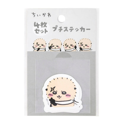 ちいかわ 4枚セットプチステッカー（ピースなラッコ）