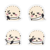 Chiikawa 4-Piece Mini Sticker Set (Peace Rakko)