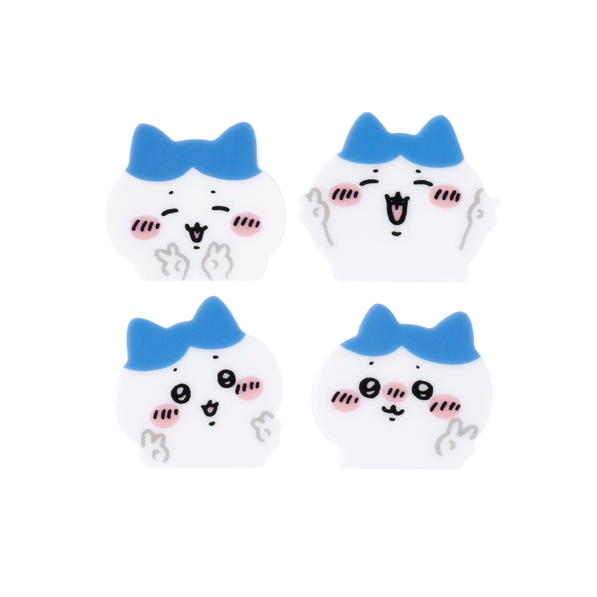 ちいかわ 4個セットアクリルバッジ（ピースなハチワレ）