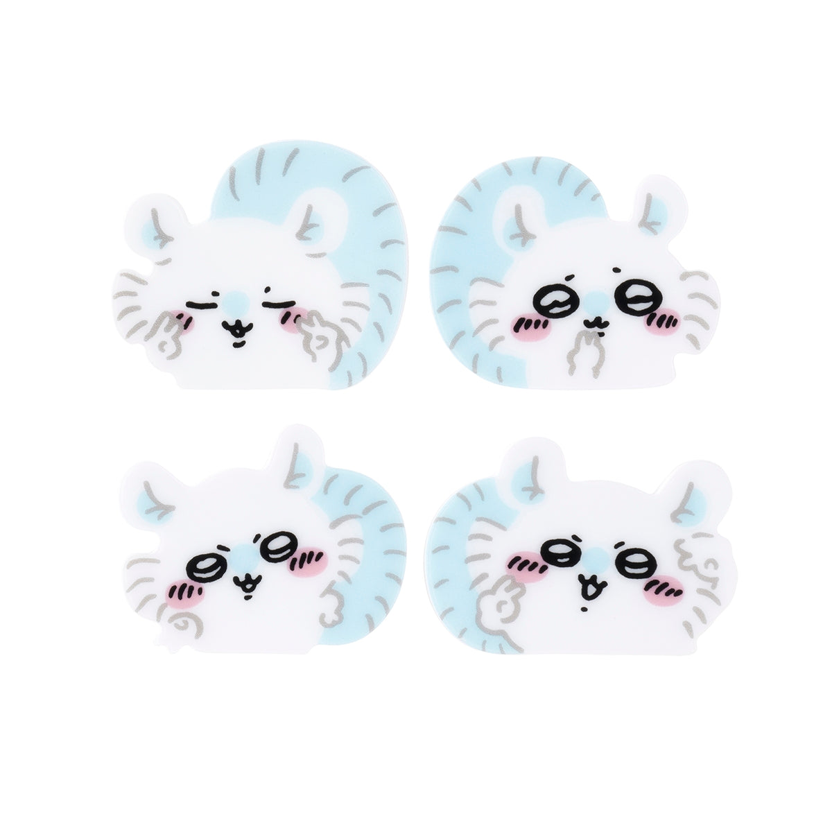 Chiikawa 4-Piece Acrylic Badge Set (Peace Momonga)