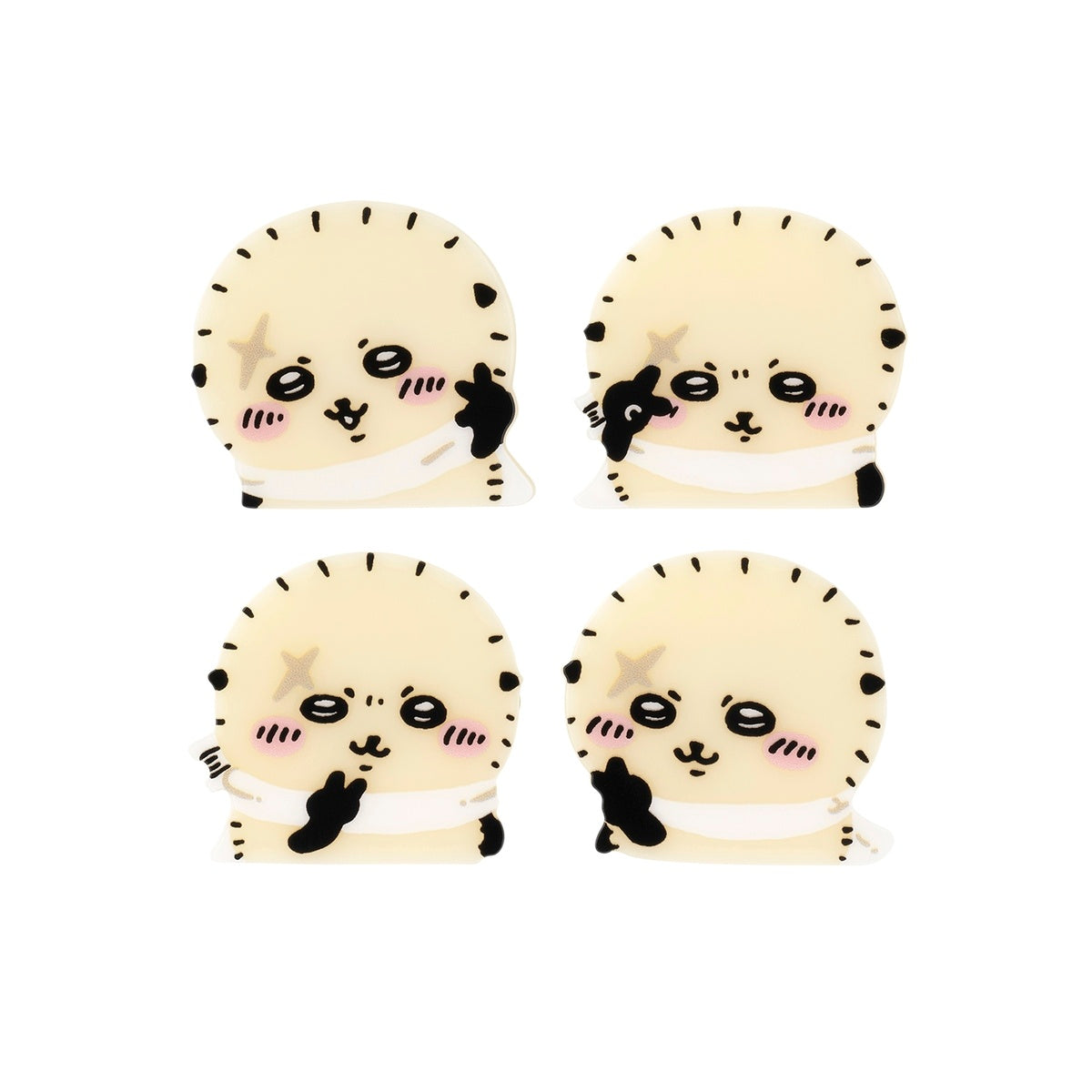 ちいかわ 4個セットアクリルバッジ（ピースなラッコ）