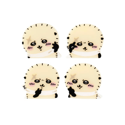 ちいかわ 4個セットアクリルバッジ（ピースなラッコ）