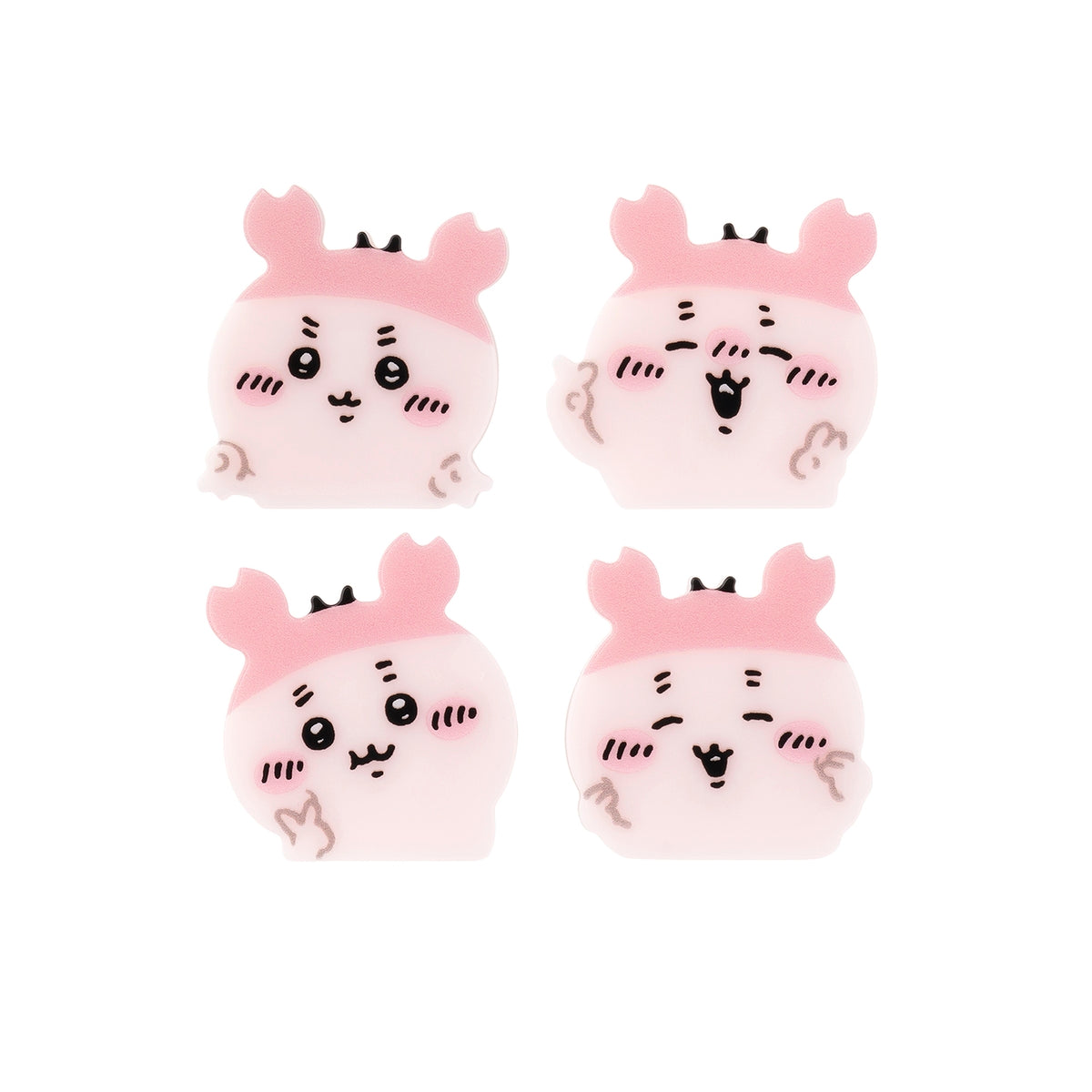 Chiikawa 4-Piece Acrylic Badge Set (Peace Furuhonya)