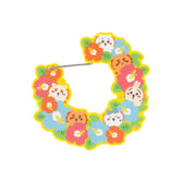 Chiikawa Shisa's Souvenir Shop Acrylic Carabiner (Hibiscus)