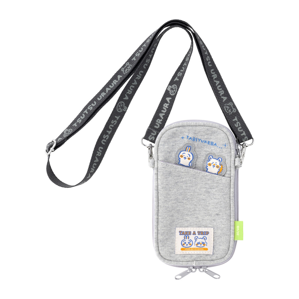 ちいかわ マチが広がる！スウェットショルダーポーチ（うさぎとモモンガ）