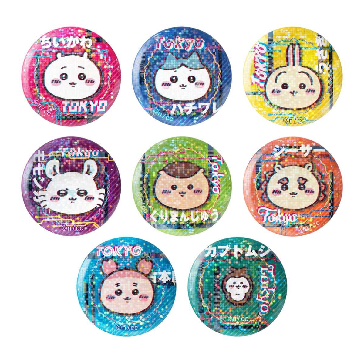 Chiikawa Tokyo Chiikawa Holographic Can Badge Collection (8 types)