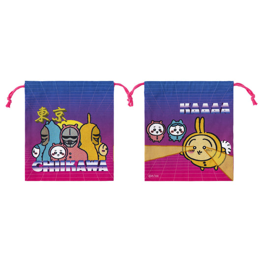 ちいかわ トーキョーちいかわ ほどよいサイズの巾着（パジャマ）