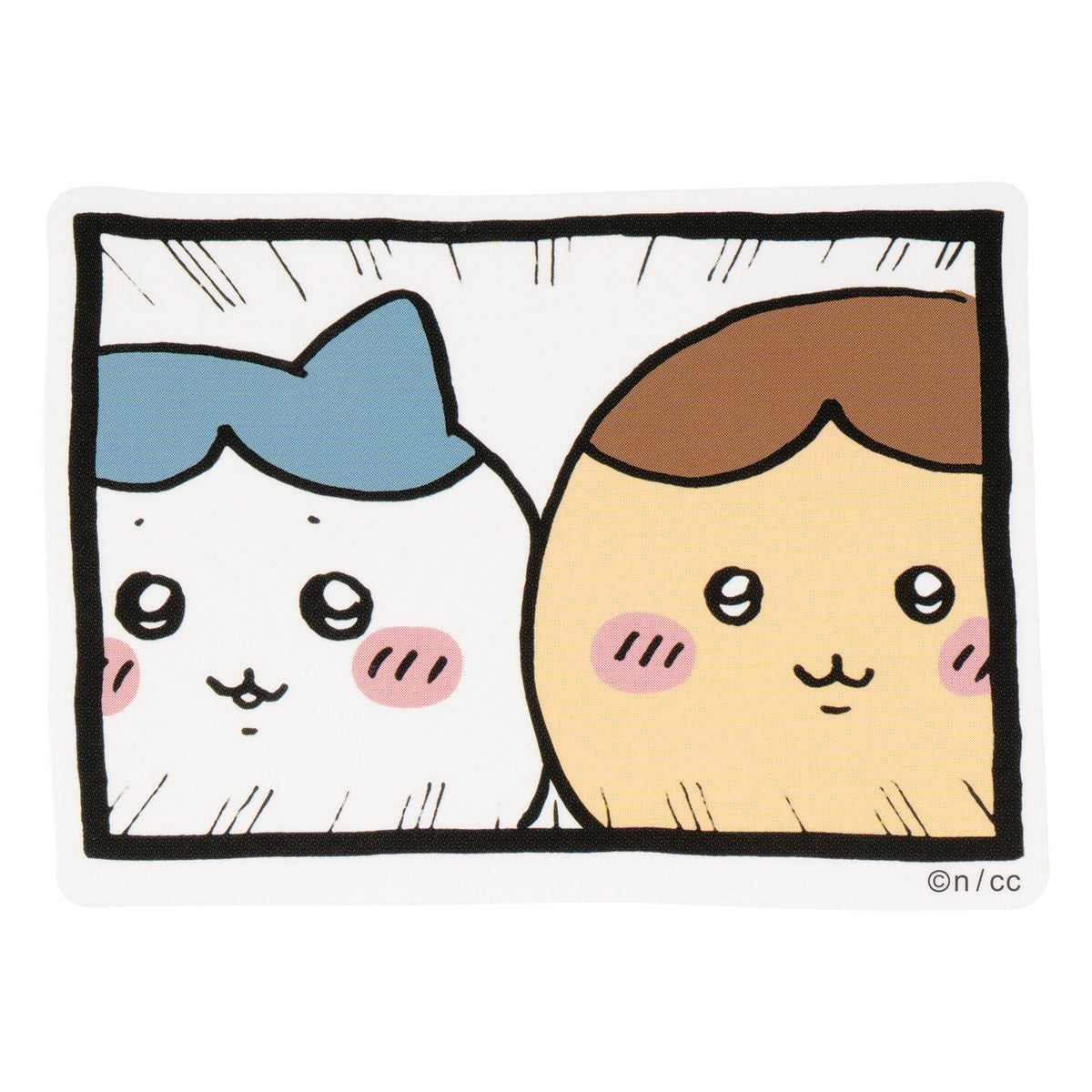 ちいかわ スマホに貼れるサイズのステッカー（「おそろい」）