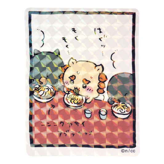 Chiikawa Smartphone-sized Hologram Sticker (Shisa: "Customer")