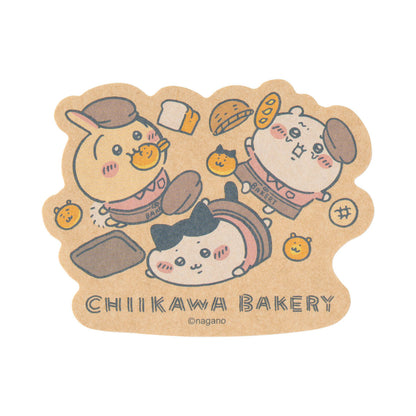 ちいかわ ちいかわベーカリー スマホに貼れるサイズのクラフト素材ステッカー（転びまくるトリオ）