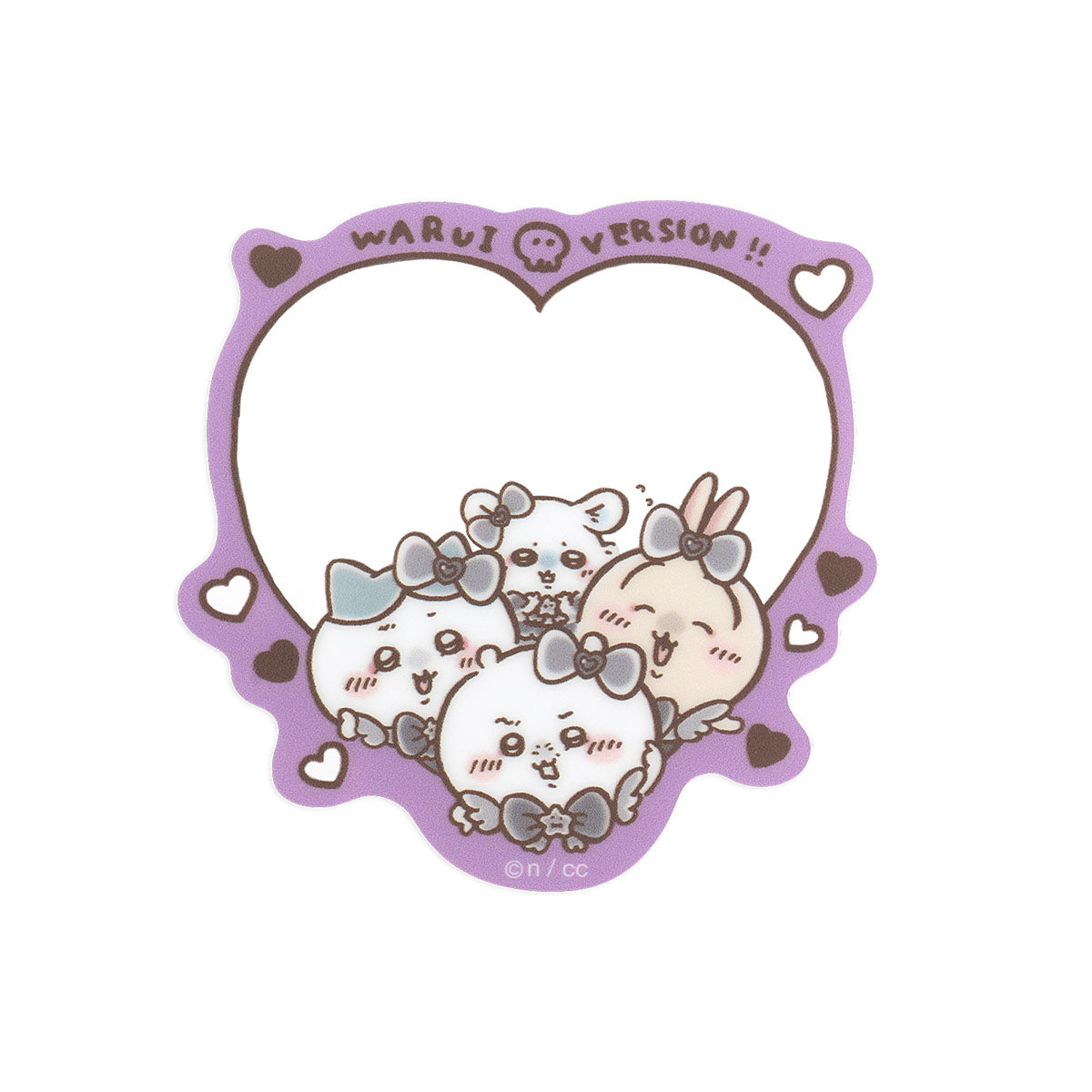 ちいかわ まじかるちいかわ 悪いバージョンなケース付きミニミラー（ハート）