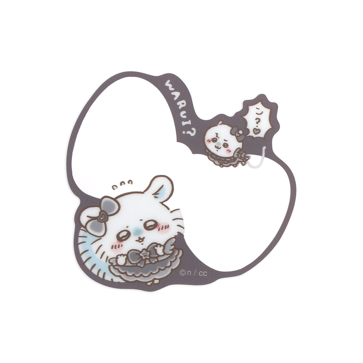 ちいかわ まじかるちいかわ 悪いバージョンなケース付きミニミラー（モモンガ）