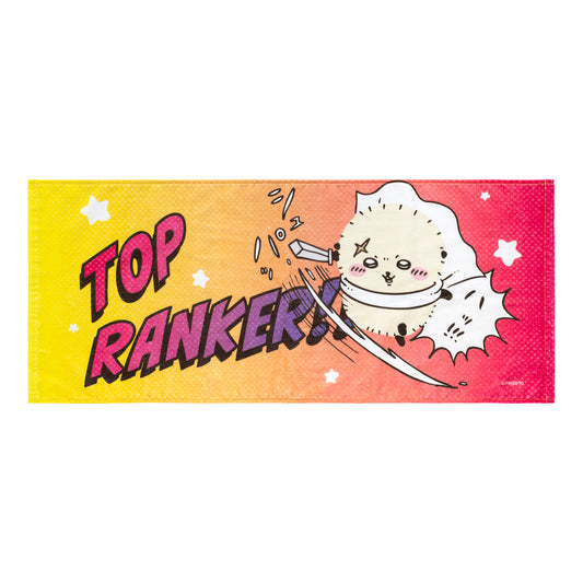 ちいかわ ラッコの手触りの良い薄手なフェイスタオル（TOP RANKER）