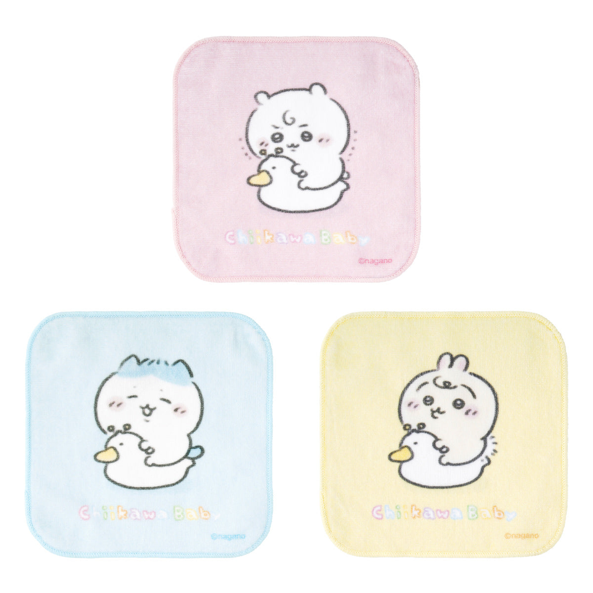 ちいかわ Chiikawa Baby スクエア3枚セットタオル（おまる）