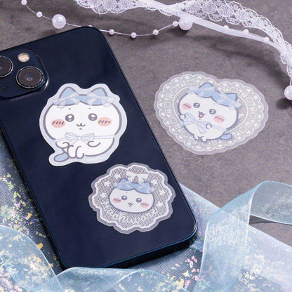 Chiikawa Go!HARAJUKU 3-piece Smartphone Sticker Set (Ribbon Hachiware)