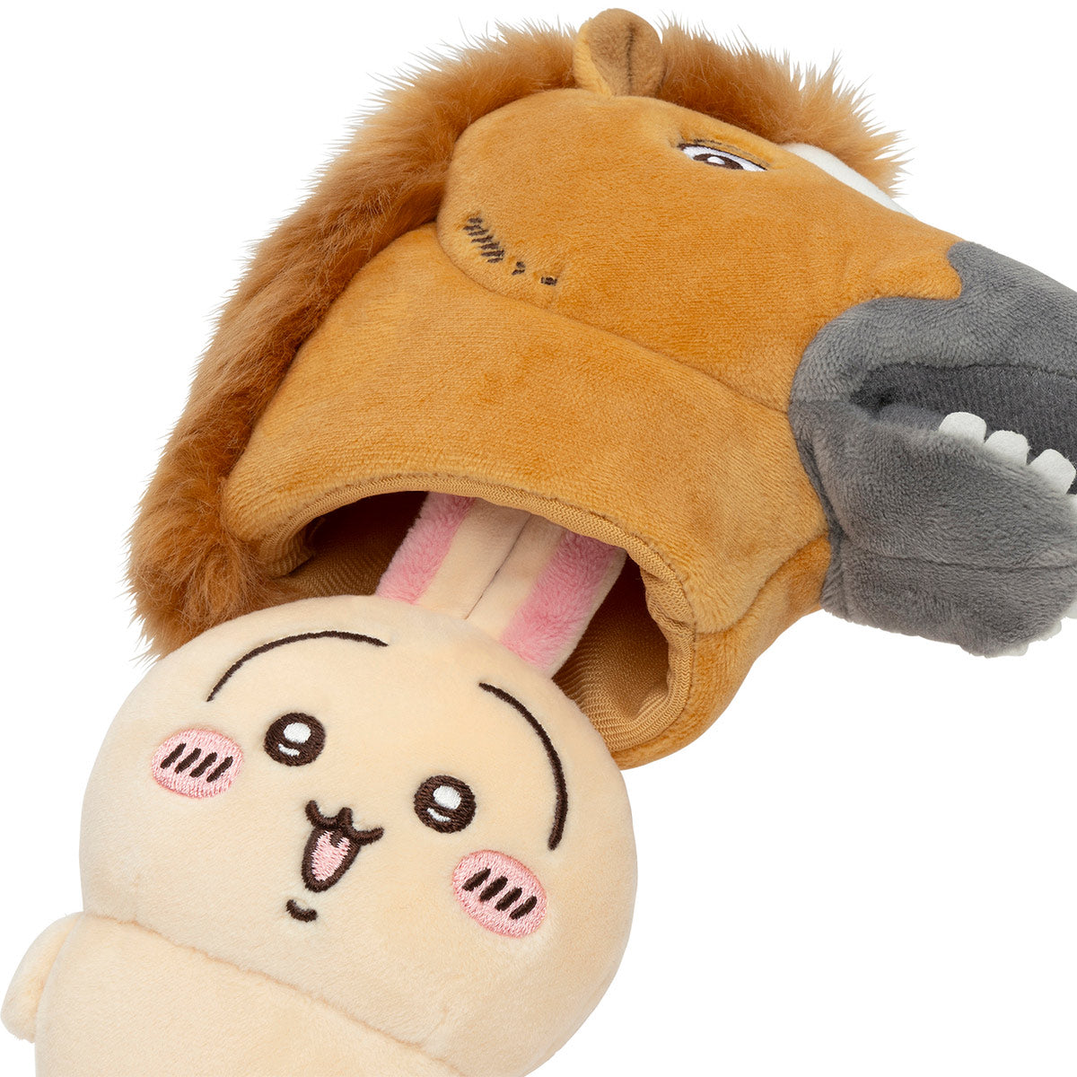 吉伊卡哇 戴著馬頭套的兔兔吊飾