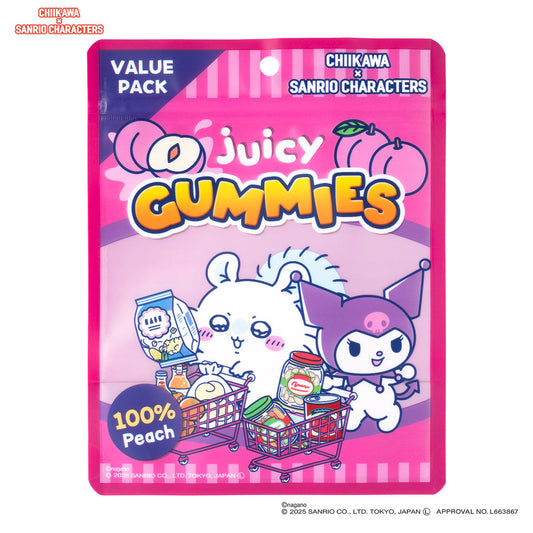 ちいかわ×サンリオキャラクターズ スーパーマーケットなジッパーバッグ 5枚入（モモンガとクロミ）