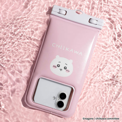 ちいかわ DIVAID フローティング防水ケース ショルダーストラップ付き（ちいかわ・フェイス）