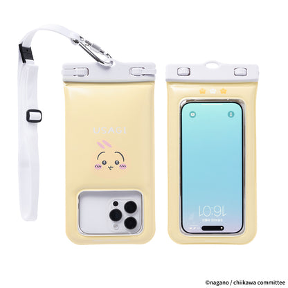 ちいかわ DIVAID フローティング防水ケース ショルダーストラップ付き（うさぎ・フェイス）