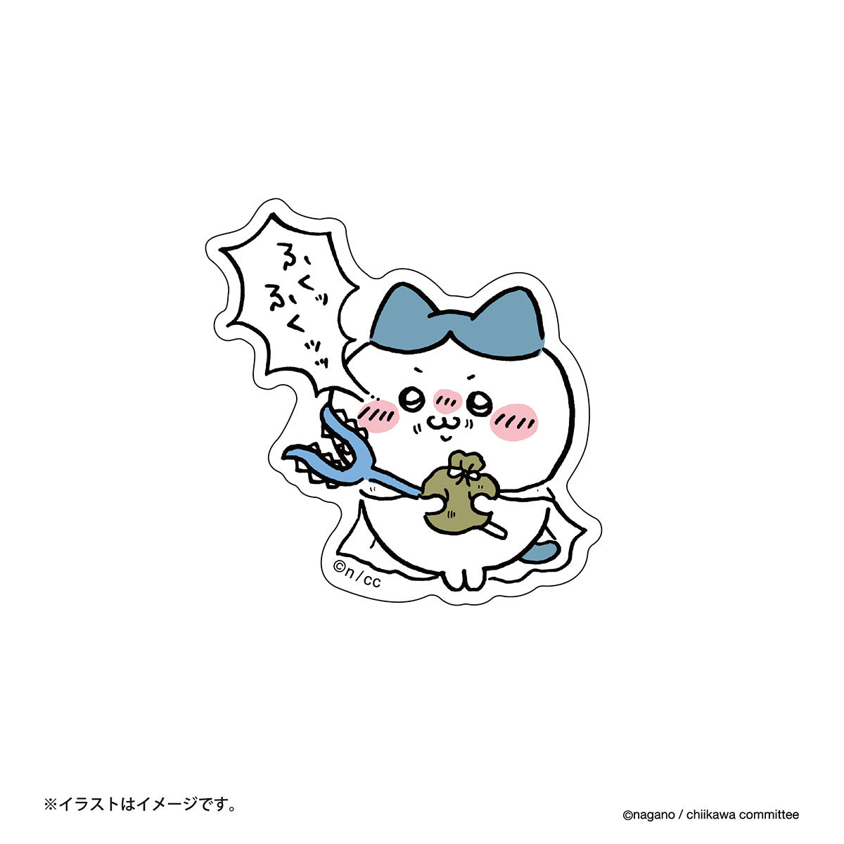 Chiikawa Clear Stickers (Fuku-Fuku)
