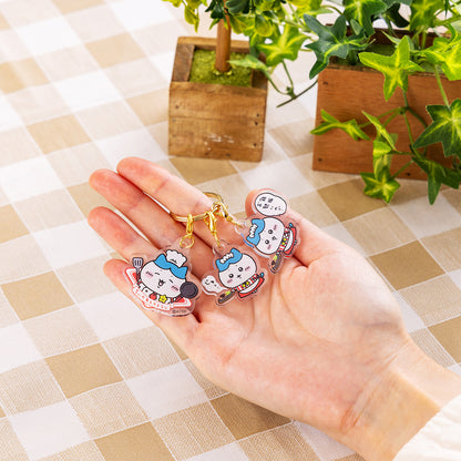 ちいかわ ちいかわレストラン ハチワレの3連アクリルチャーム