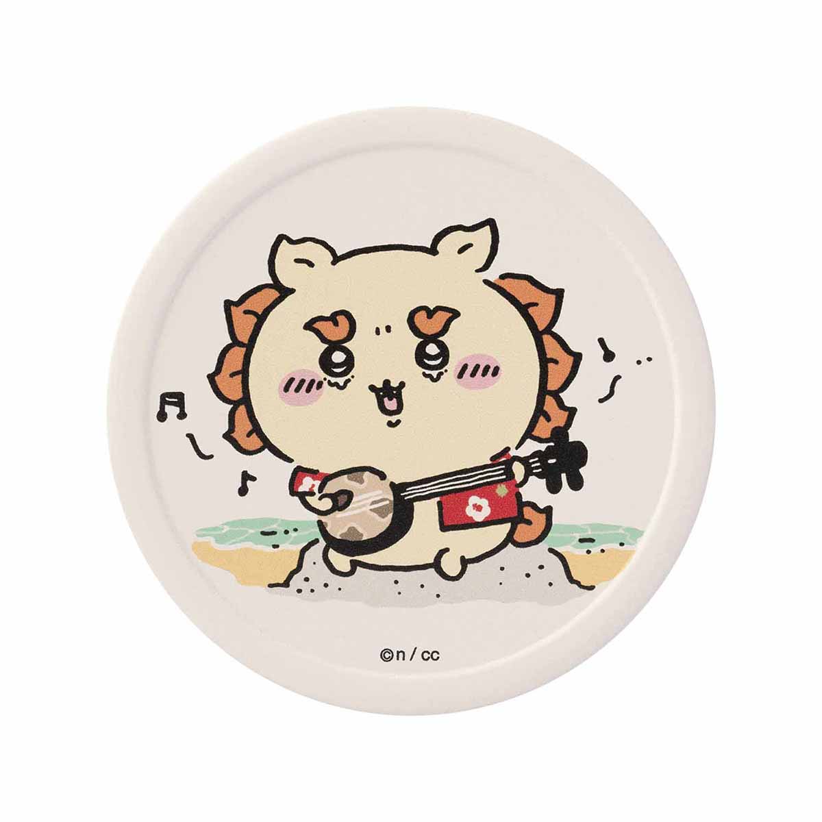 Chiikawa Shisa Festival!!! Mino-yaki Absorbent Coaster (Sanshin)