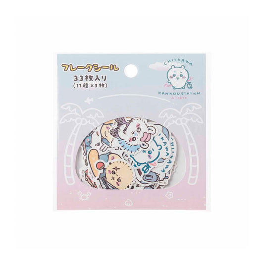 치이카와 도쿄 기념품 플레이크 스티커 (치이카와 관광)