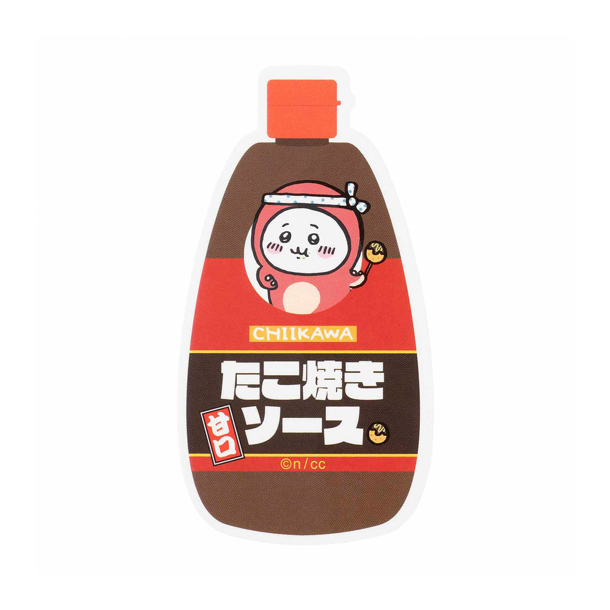 치이카와 타코이카 스마트폰에 붙일 수 있는 크기의 스티커 (타코야끼 소스·치이카와)