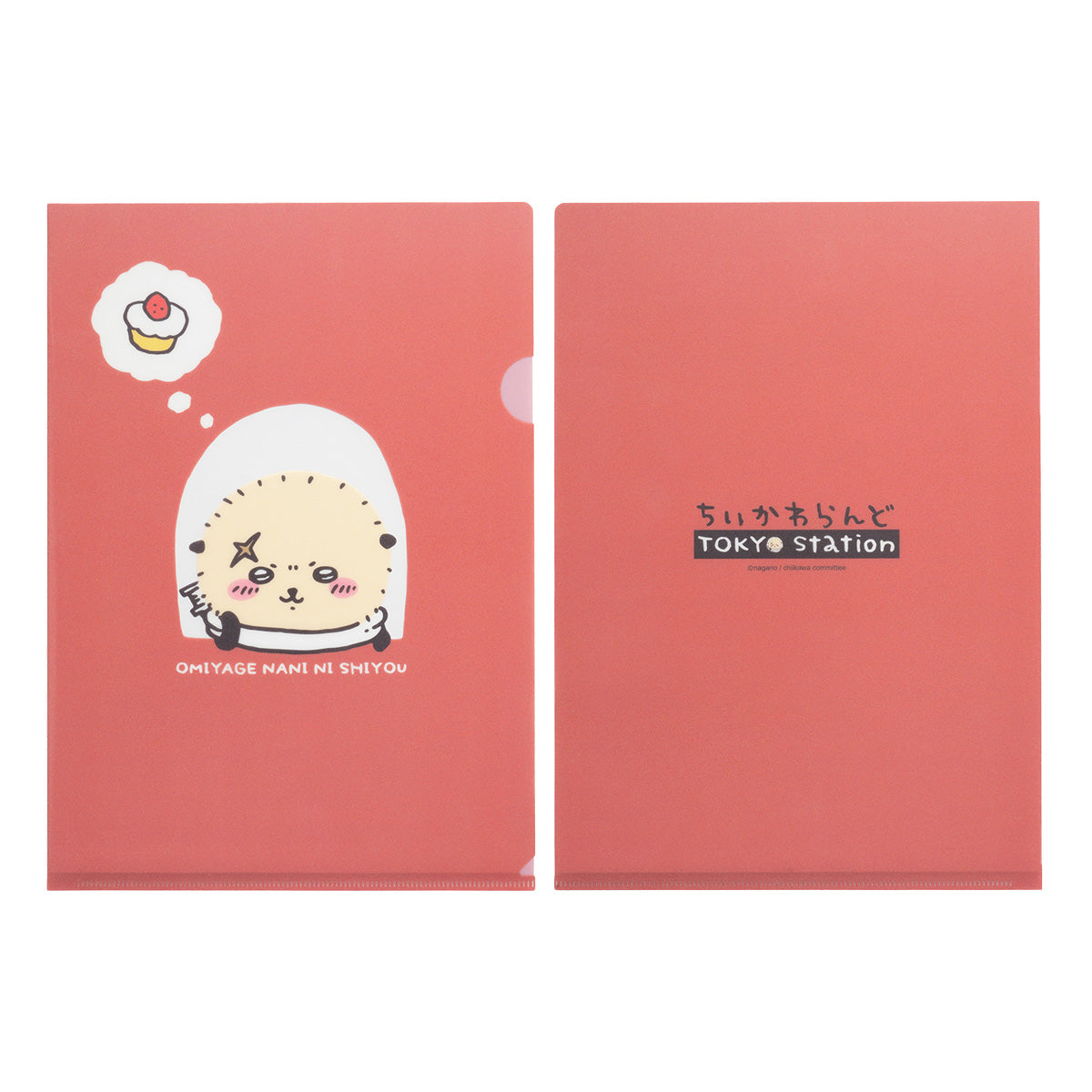 치이카와 도쿄 기념품 클리어 파일 (창문에서 랏코)