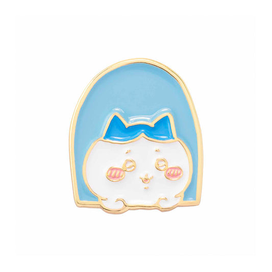 치이카와 도쿄 기념품 작은 핀 뱃지 (창문에서 하치와레)