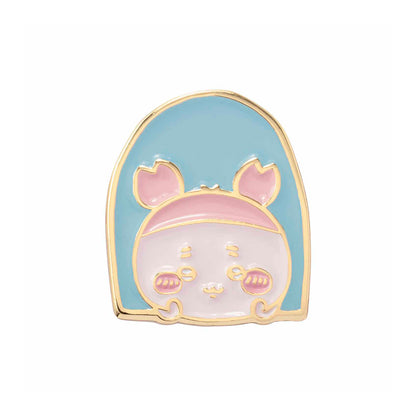 치이카와 도쿄 기념품 작은 핀 뱃지 (창문에서 카니)