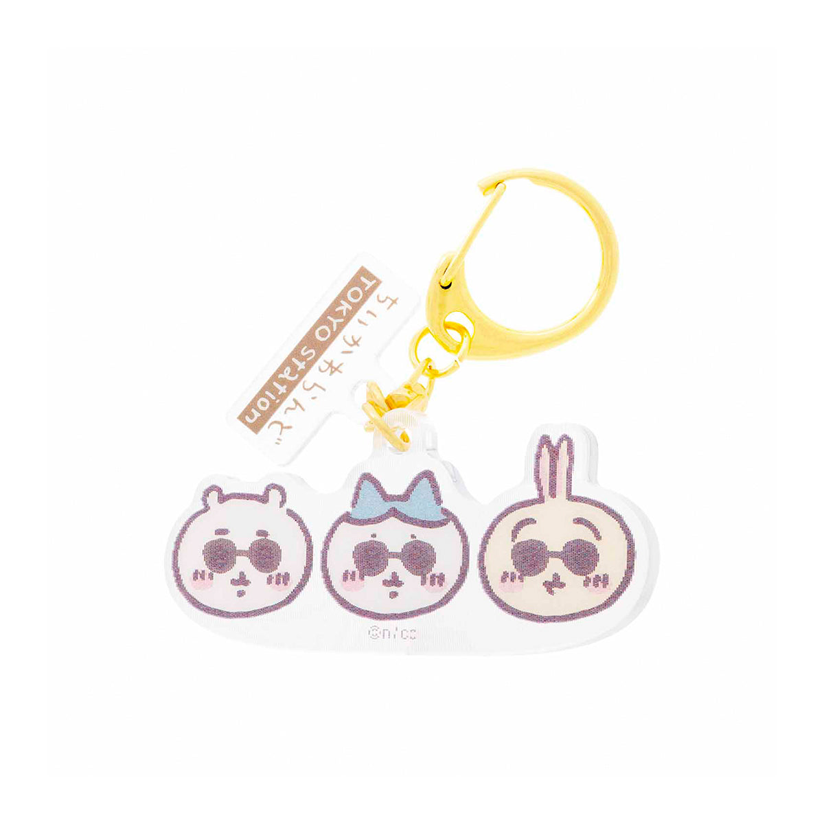 Chiikawa Tokyo Souvenir Lenticular Acrylic Key ring (Sunglasses Everyone)