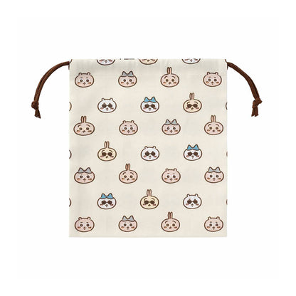 Chiikawa Tokyo Souvenir Perfect Size Drawstring Pouch (Sunglasses Everyone)