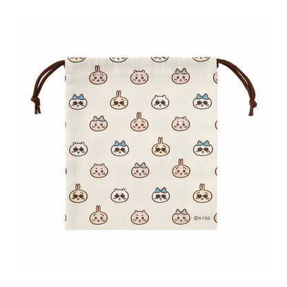 Chiikawa Tokyo Souvenir Perfect Size Drawstring Pouch (Sunglasses Everyone)