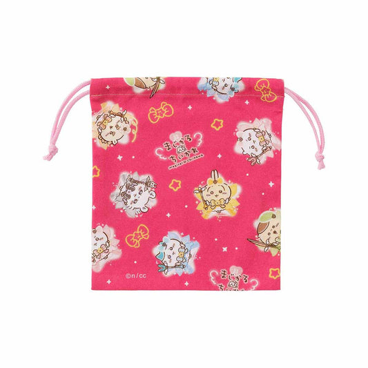 ちいかわ 超まじかるちいかわ ほどよいサイズの巾着（ピンク）