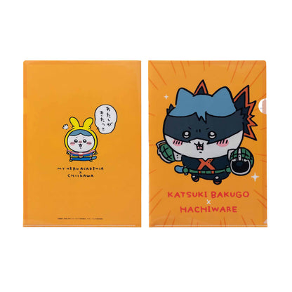 僕のヒーローアカデミア×ちいかわ A4クリアファイル（爆豪勝己×ハチワレ）