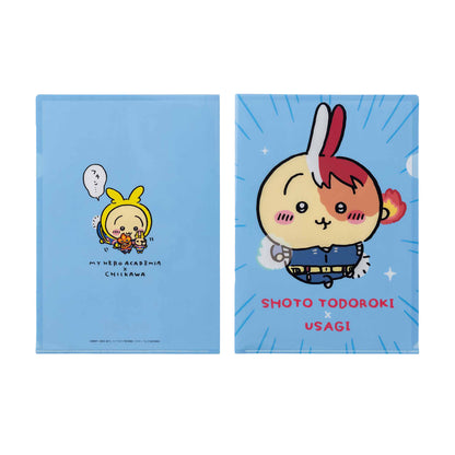 My Hero Academia × Chiikawa A4 Clear File (Shoto Todoroki × Usagi)
