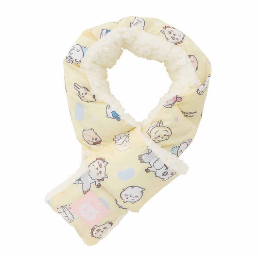 Chiikawa Warm and Fluffy Scarf (Pastel Yellow)