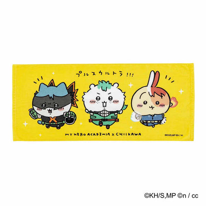 My Hero Academia × Chiikawa Face Towel (Plus Ultra!!!)