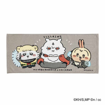 My Hero Academia × Chiikawa Face Towel (Villains)