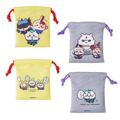 My Hero Academia × Chiikawa Mini Drawstring Pouch Set (Plus Ultra!!! / Villains)