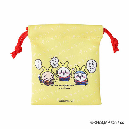 My Hero Academia × Chiikawa Mini Drawstring Pouch Set (Plus Ultra!!! / Villains)