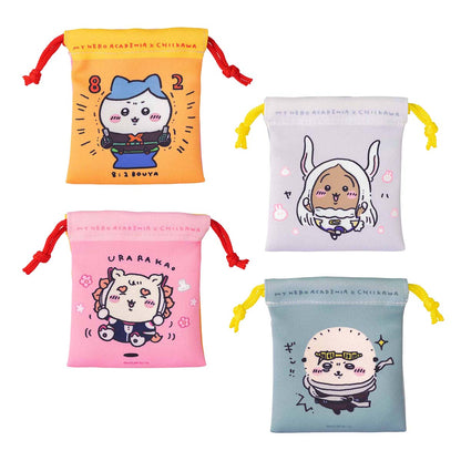 My Hero Academia × Chiikawa Mini Drawstring Pouch Set (8:2 Boy / Mirko × Usagi)