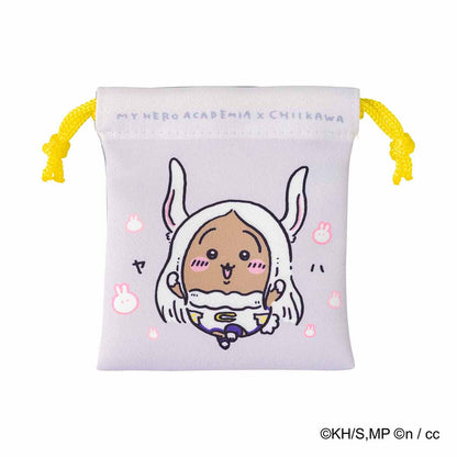 My Hero Academia × Chiikawa Mini Drawstring Pouch Set (8:2 Boy / Mirko × Usagi)