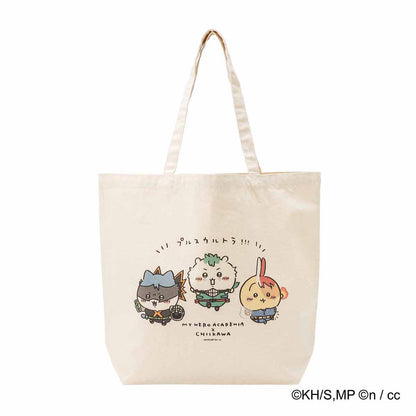 My Hero Academia × Chiikawa Large Tote Bag (Plus Ultra!!!)