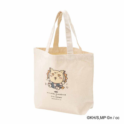 나의 히어로 아카데미아 × 치이카와 점심 사이즈 토트백 (우라라카 오차코 × 시사)